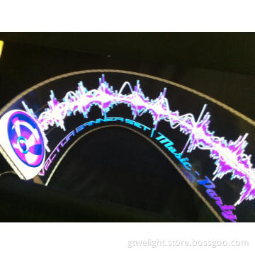 77 Kinds of Design Sound EL Equalizer Car Sticker
